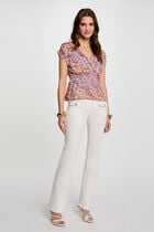 T-shirt manches courtes multicolore femme
