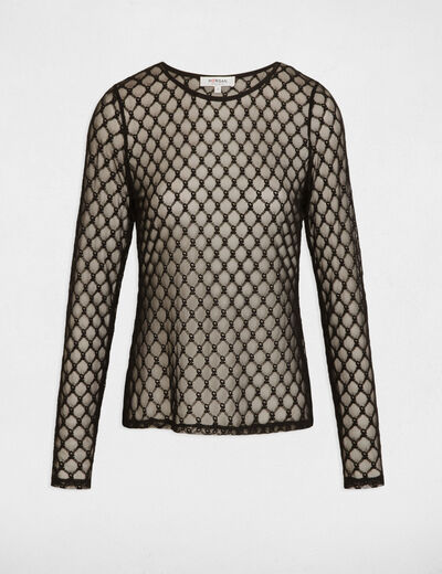 Long-sleeved t-shirt black women