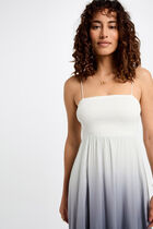 Maxi loose straight dress multicolor women