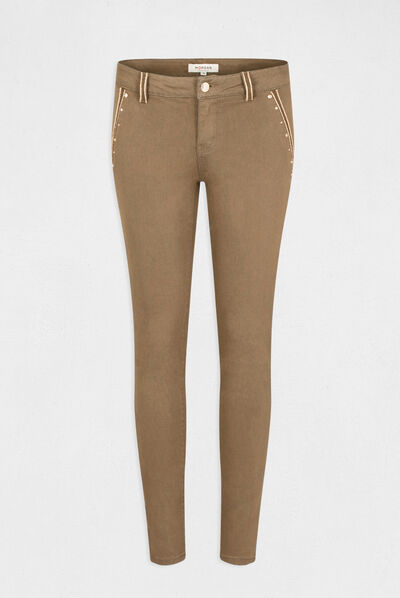Standard waisted cropped skinny trousers  ladies'