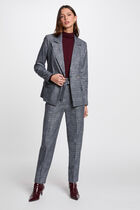 Peg trousers check print multicolor women