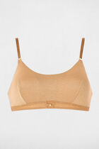 Thin strap bralette gold yellow women