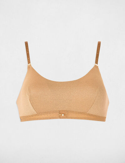 Thin strap bralette gold yellow women