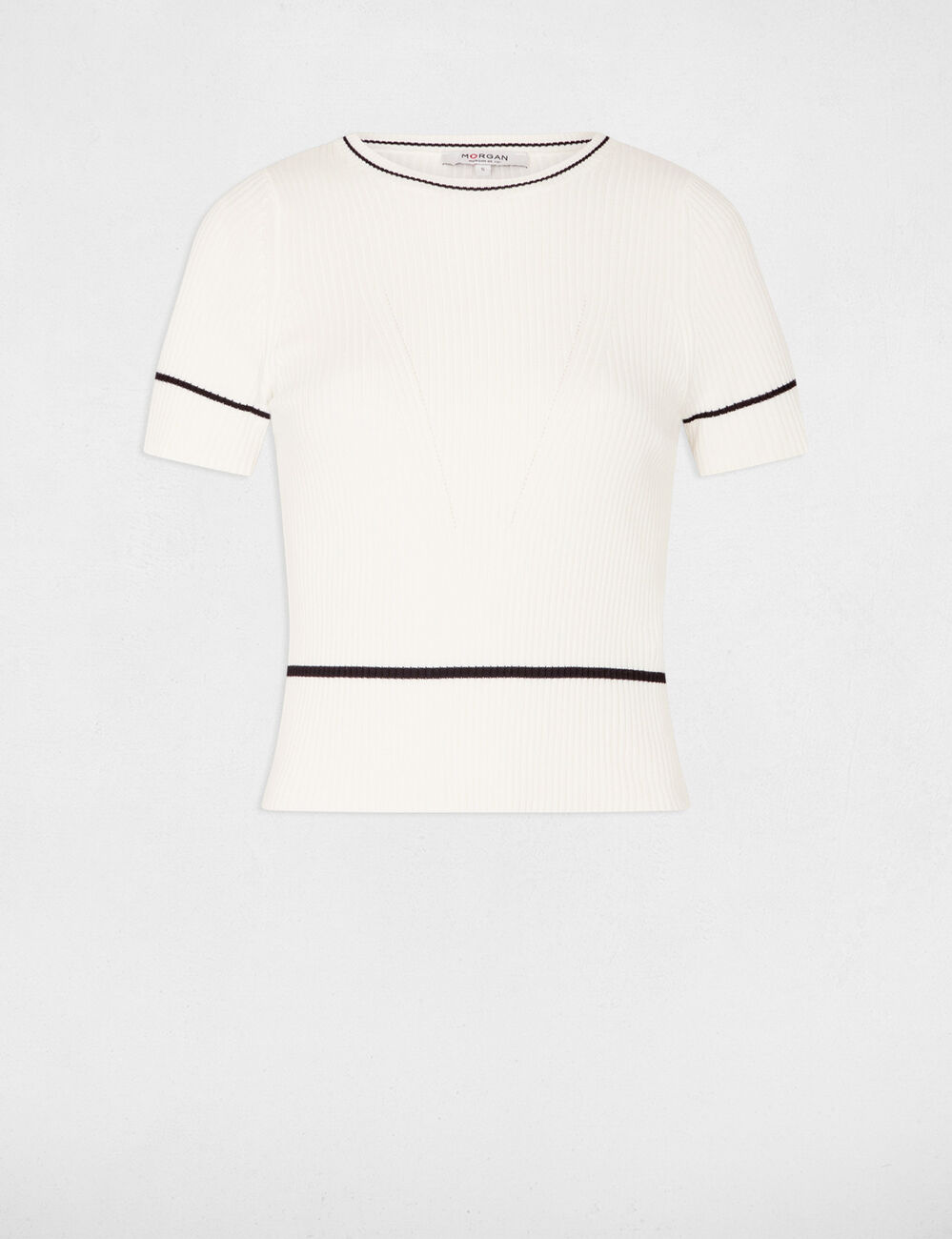 Short-sleeved jumper white women