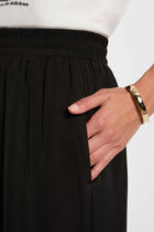 Flowy wide-leg trousers black women