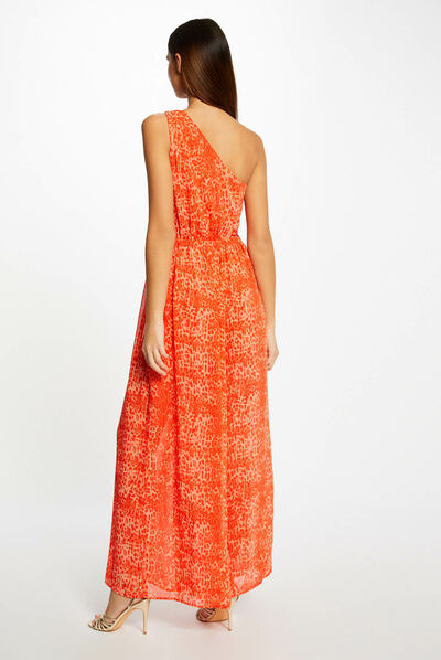 Wide leg jumpsuit leopard print caramel ladies'