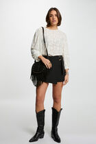 Fitted skort black women