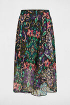 Printed wrap skirt multicolor women
