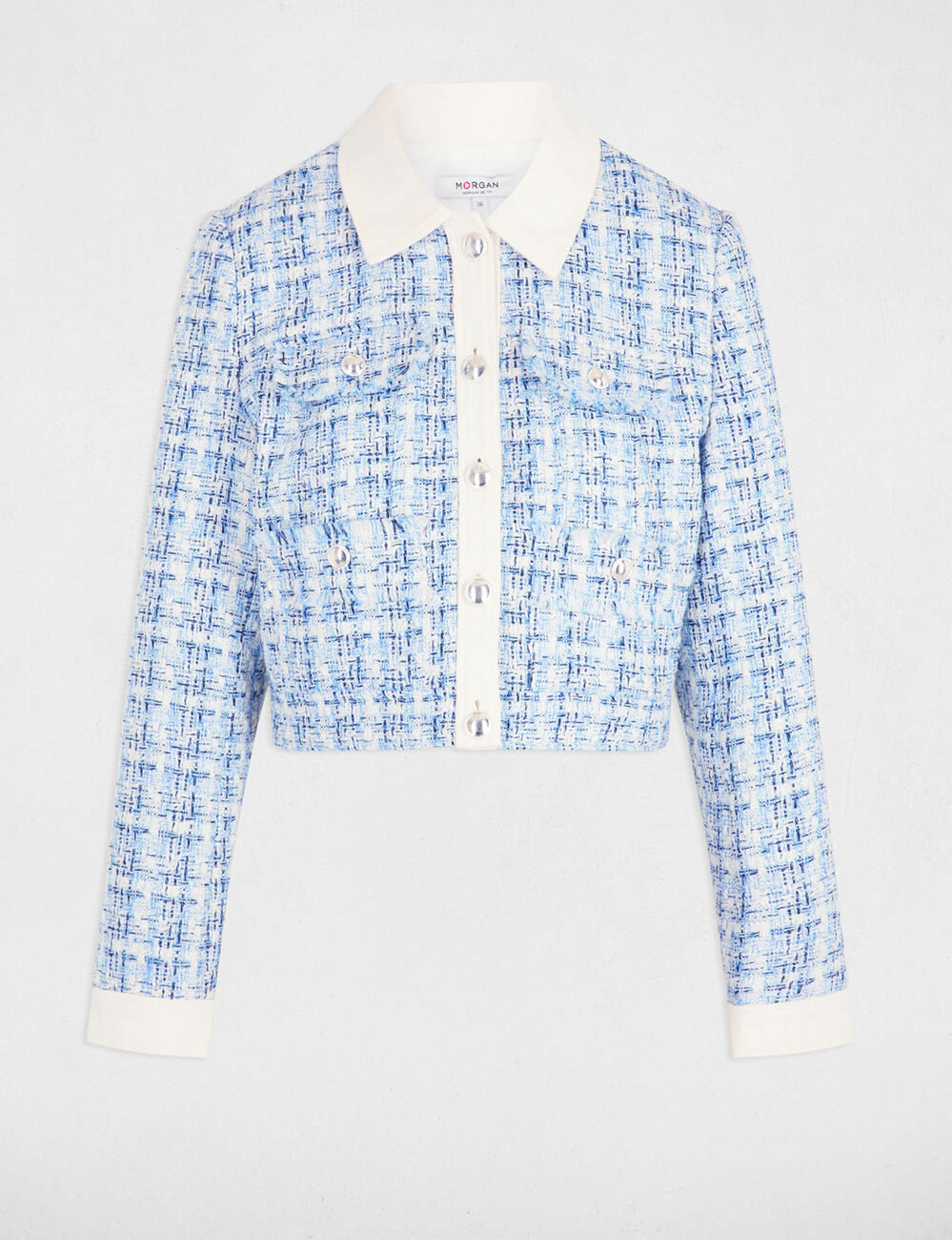 Short tweed jacket multicolor women