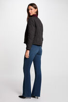 Short padded jacket black women