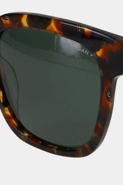 Square sunglasses chestnut brown ladies'