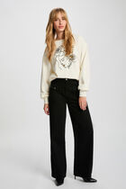 Lightweight knit sweater white women
