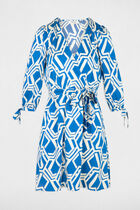 Printed mini A-line dress multicolored women