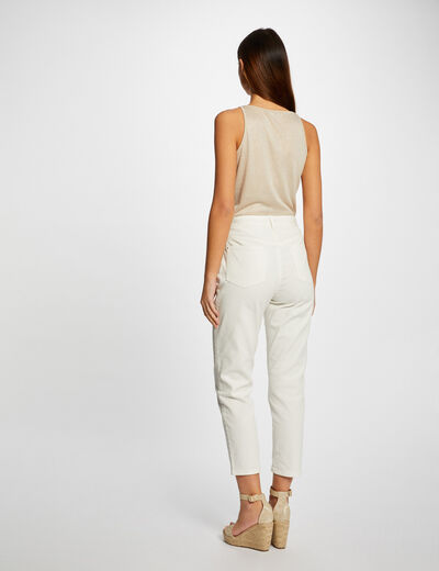 Vest top thin straps with chains sand women