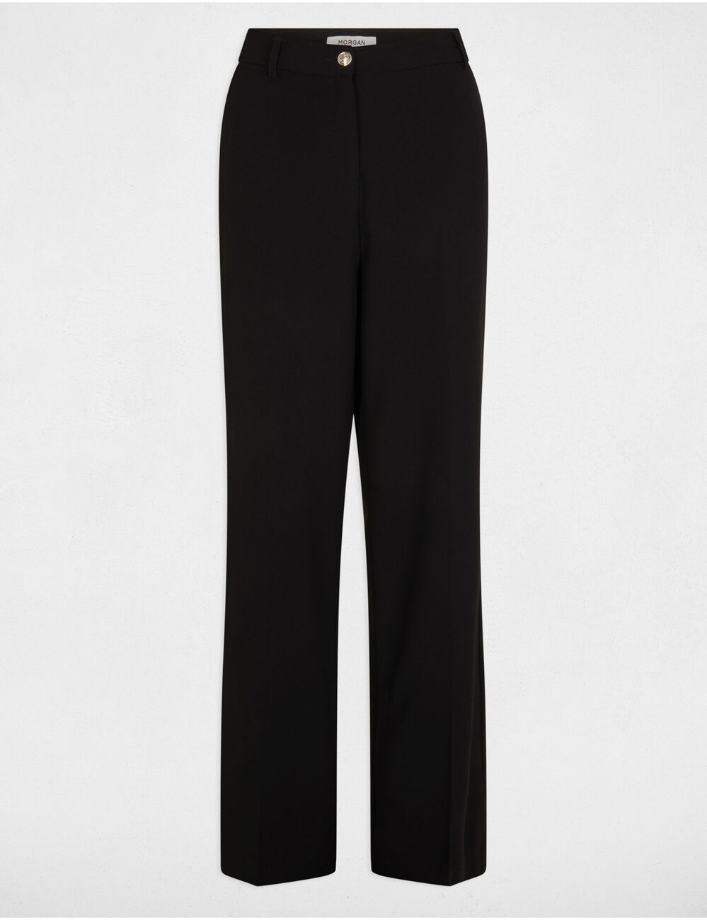 Wide leg trousers with darts black women