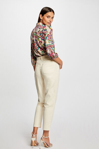 3/4-length sleeved shirt paisley print multico ladies'