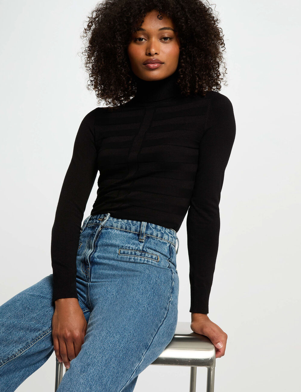 Jumper with turtleneck black women