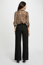 Chemise voile imprimée multicolore femme