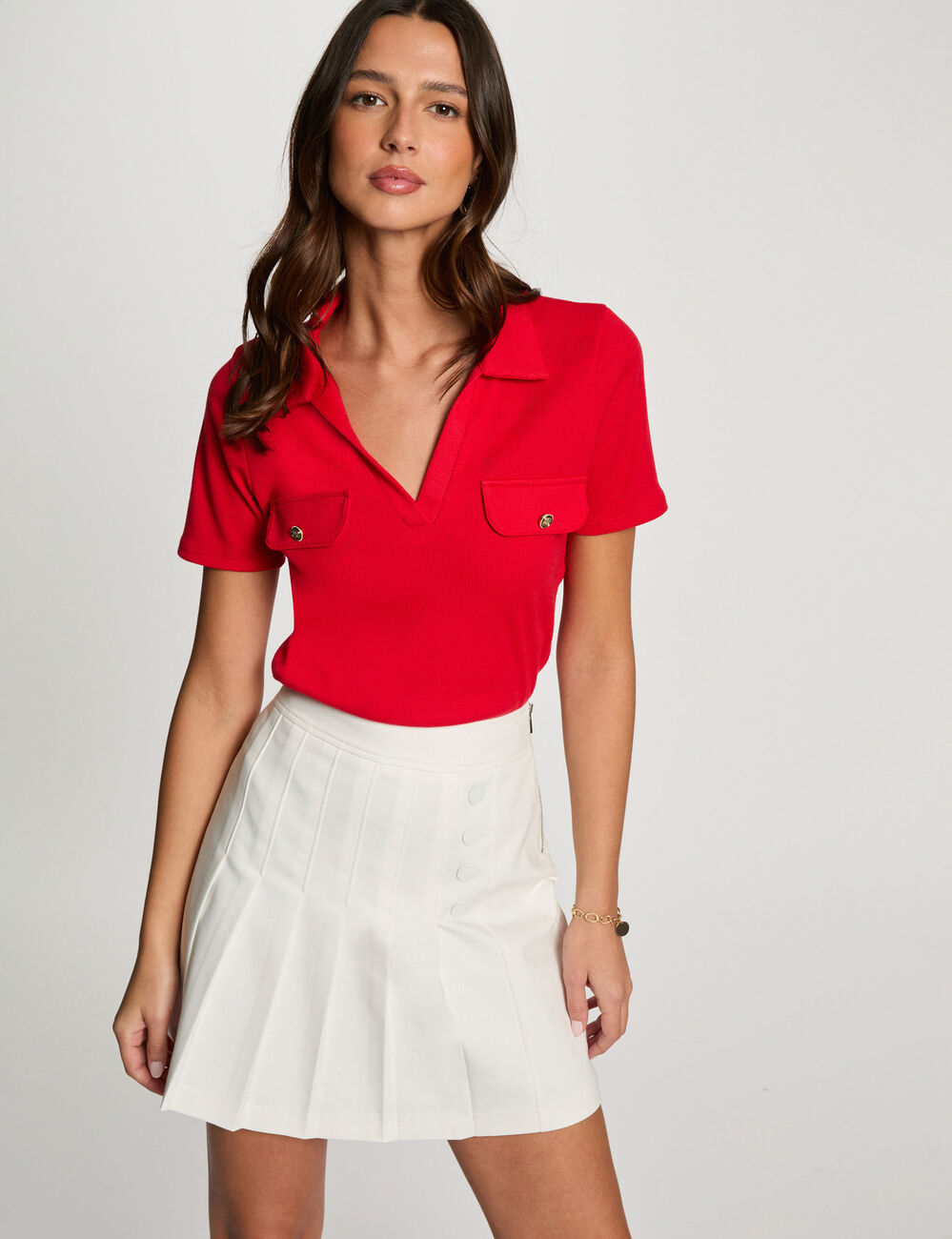 Short-sleeved t-shirt red women