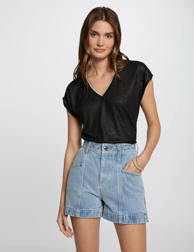 Short-sleeved t-shirt black women