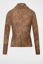 High neck t-shirt multicolor women