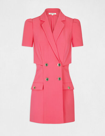 Straight playsuit with dress effect medium pink ladies'