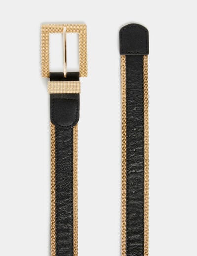 Belt with chain details black women