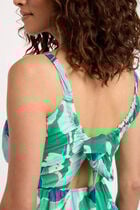 Printed A-line mini dress multicolor women