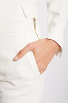 Cropped cigarette trousers ivory women