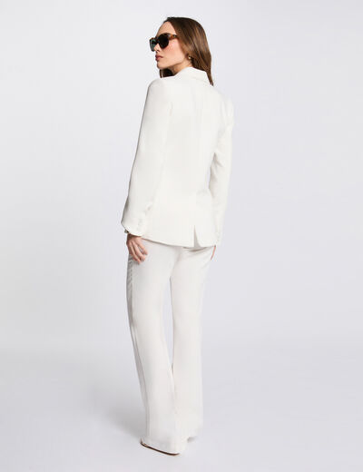 Buttoned blazer white women