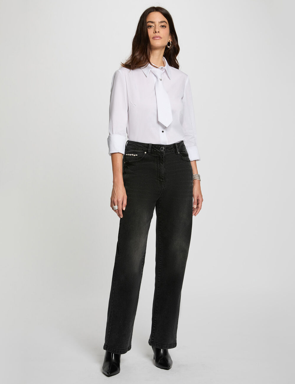 Long sleeve shirt white women