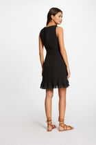 Wrap midi dress black women