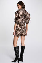 Short printed jacket multicolor women