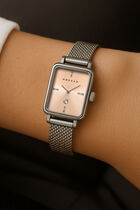 Montre couleur argent femme