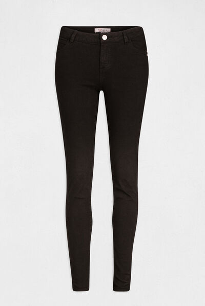 Standard rise skinny trousers black ladies'