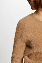 Short-sleeved jumper camel women