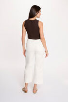 Sleeveless vest top dark brown women