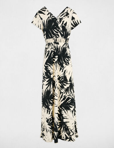 Printed maxi straight dress multicolor women