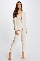Cropped cigarette trousers ivory women