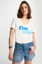 T-shirt with message white women
