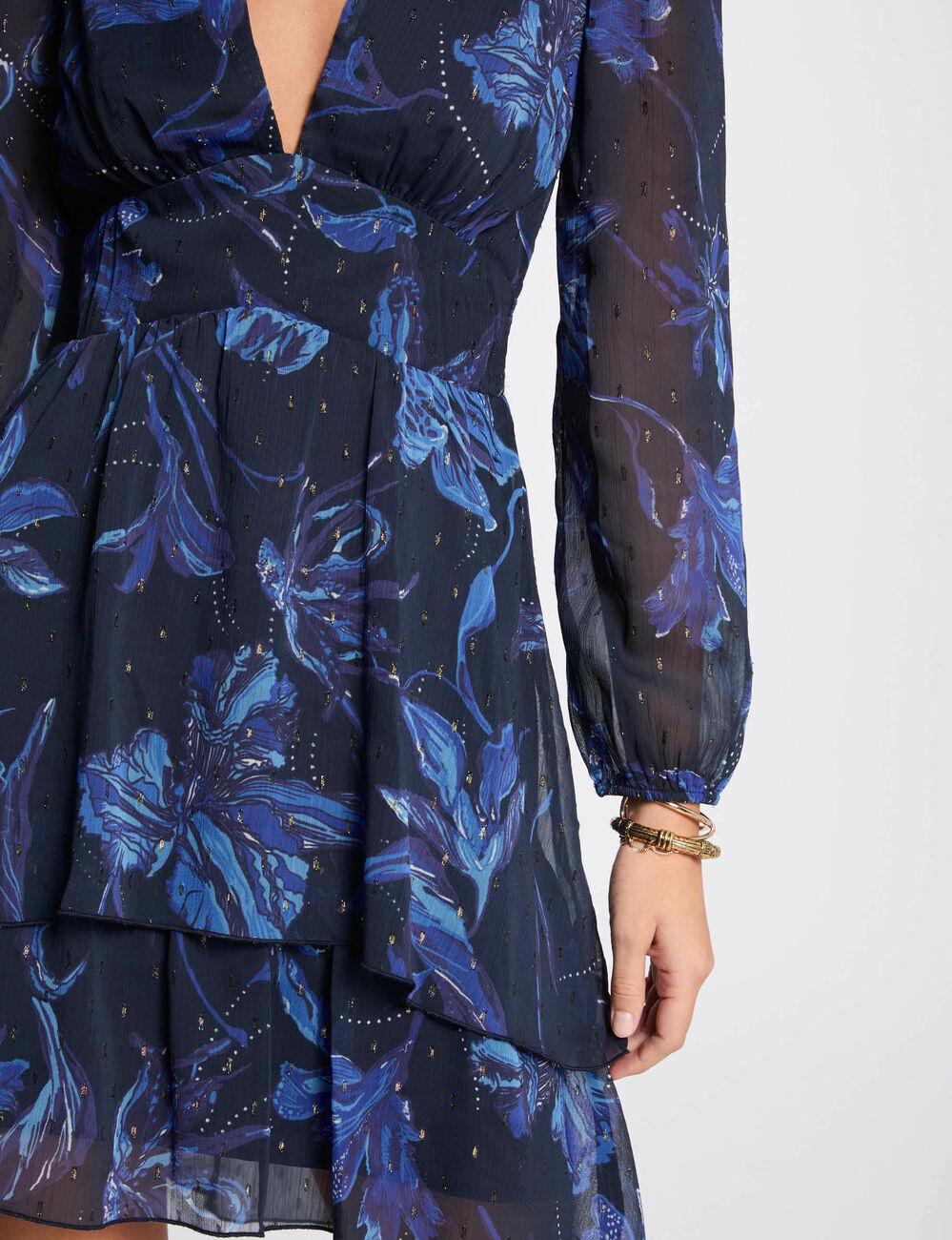 Printed A-line mini dress multicolor women