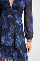 Printed A-line mini dress multicolor women