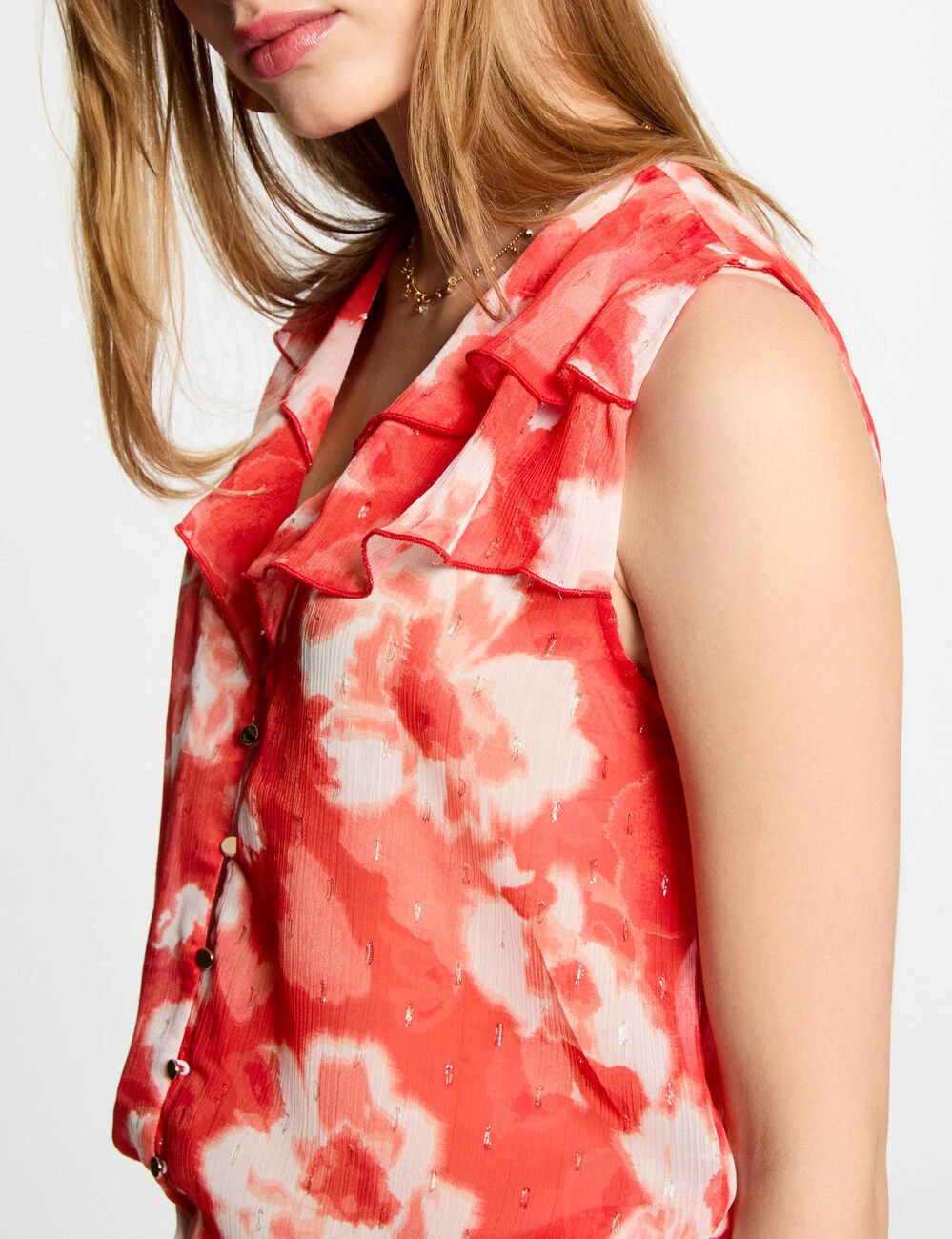 Sleeveless blouse multicolor women