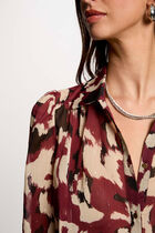 Chemise manches longues multicolore femme