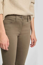 Straight trousers khaki green women