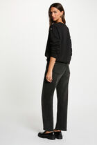 sweat imprime col rond noir femme Sweat imprimé col rond noir femme