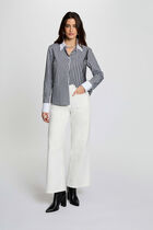 Shirt with contrasting collar multicolor women