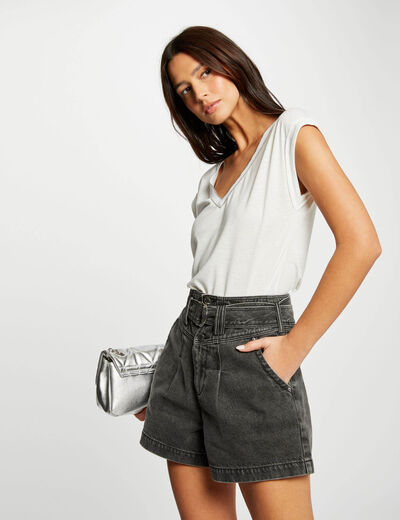 Short-sleeved t-shirt ivory women