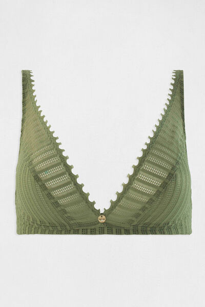 Soft bra khaki green ladies'