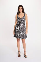 Short dress with neckline black women